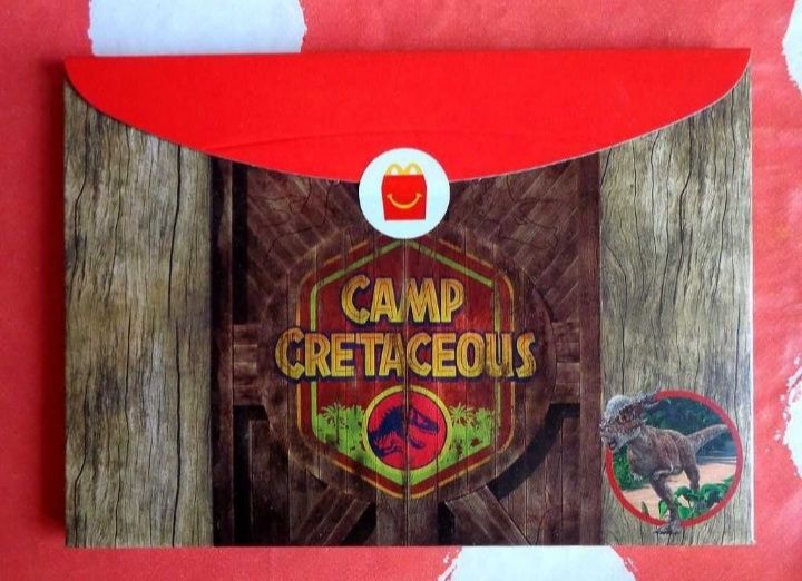 NOWY dinozaur jurassic park Obóz kredowy happy meal mc donalds puzzle