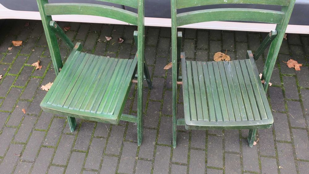 Krzesła biurowe ogrodowe kuchenne składane - 2 szt.