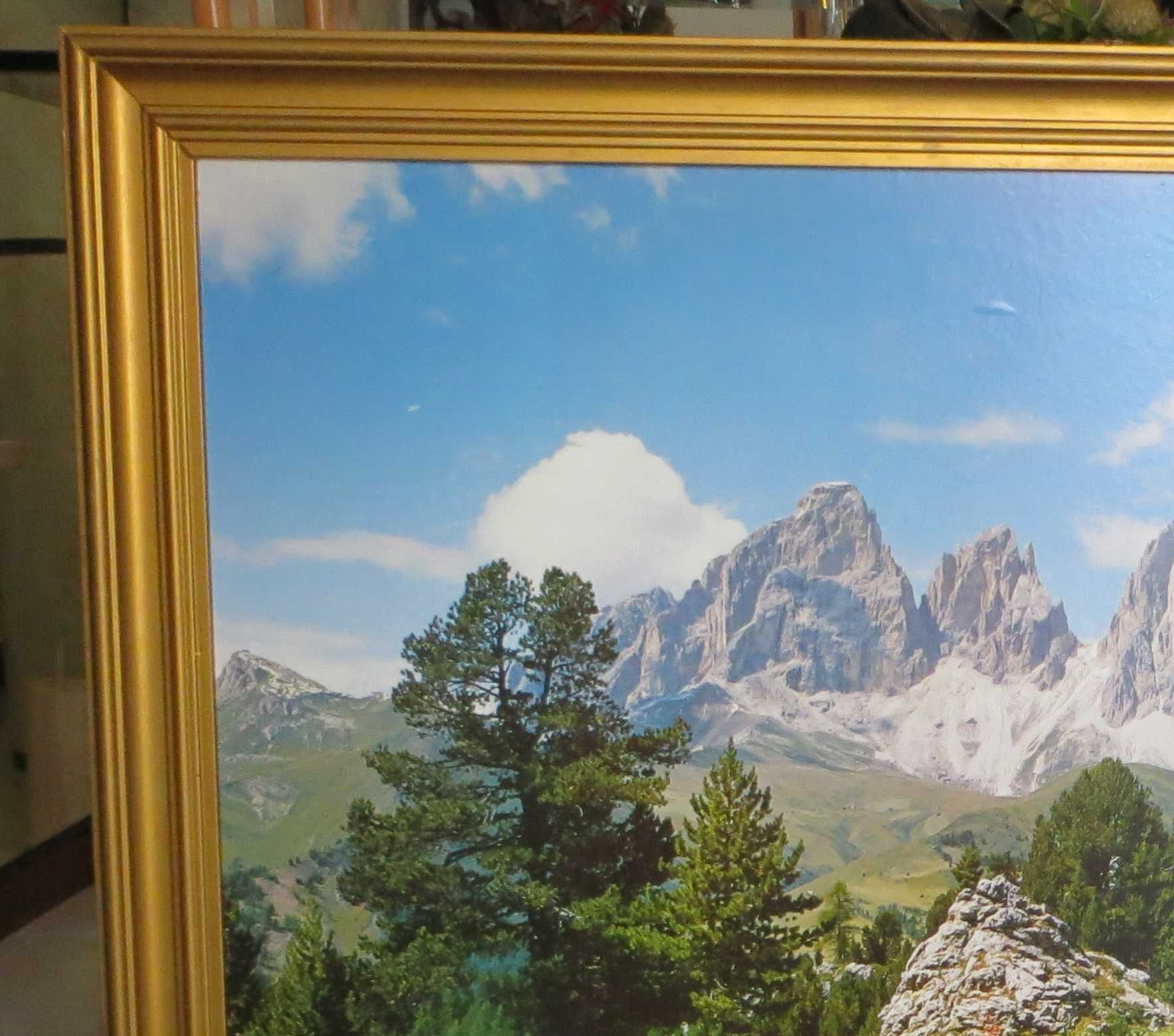 Quadro Lago Delle Dolomiti, Giuseppe Ghedina Espec. Afligida Certif.