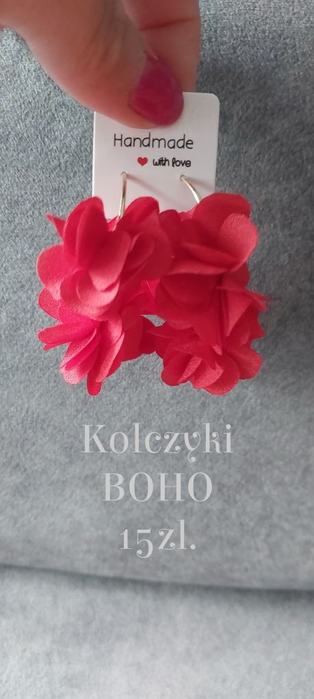 Kolorowe kolczyki Boho