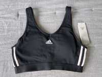 Nowy z metkami top sportowy Adidas r.M, czarny usztywniany stanik