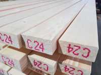 Drewno konstrukcyjne C24 świerk skandynawski Certyfikowany