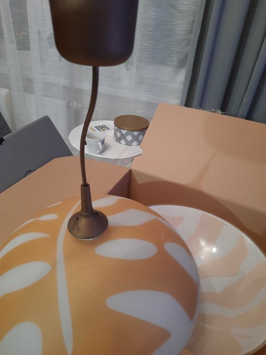 Lampa szklana, wisząca, żyrandol kuchnia, salon, przedpokój