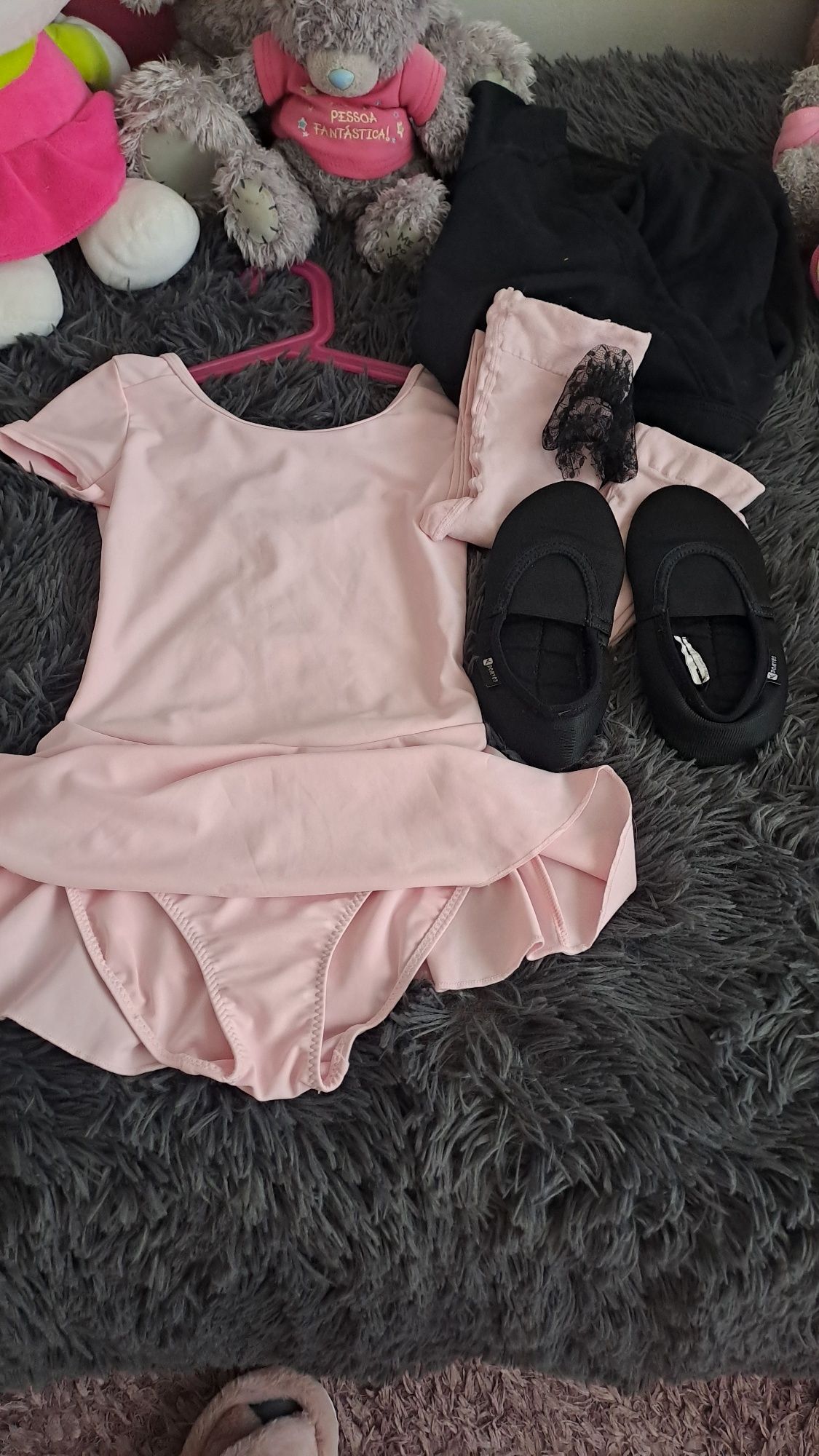 Fato cor de rosa de ballet