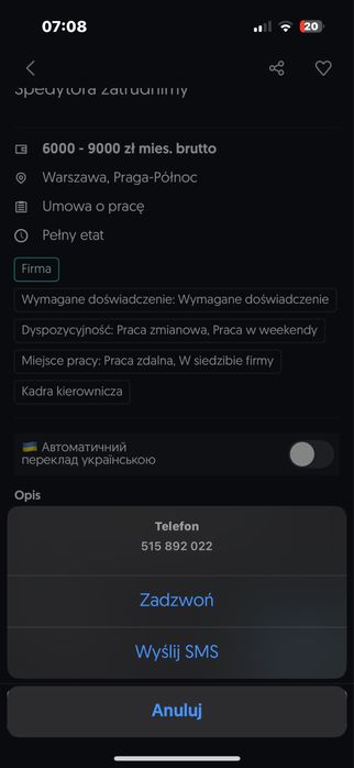 Nanoplastia mobilne uslugi