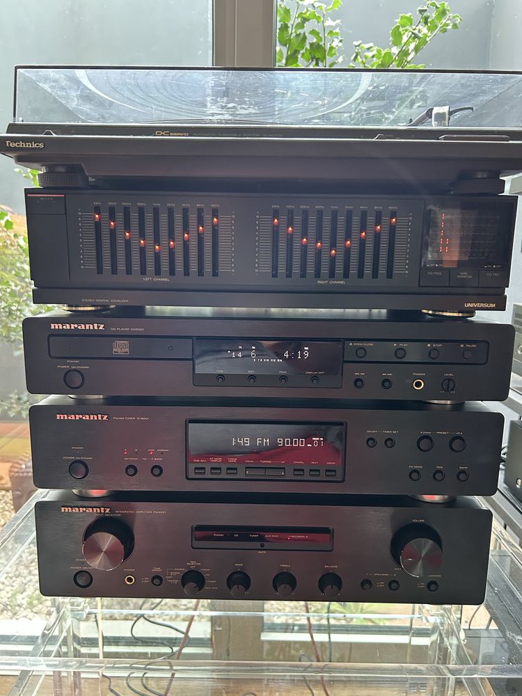Fantastica aparelhagem Marantz,colunas Warfedale+GD Technics como nova