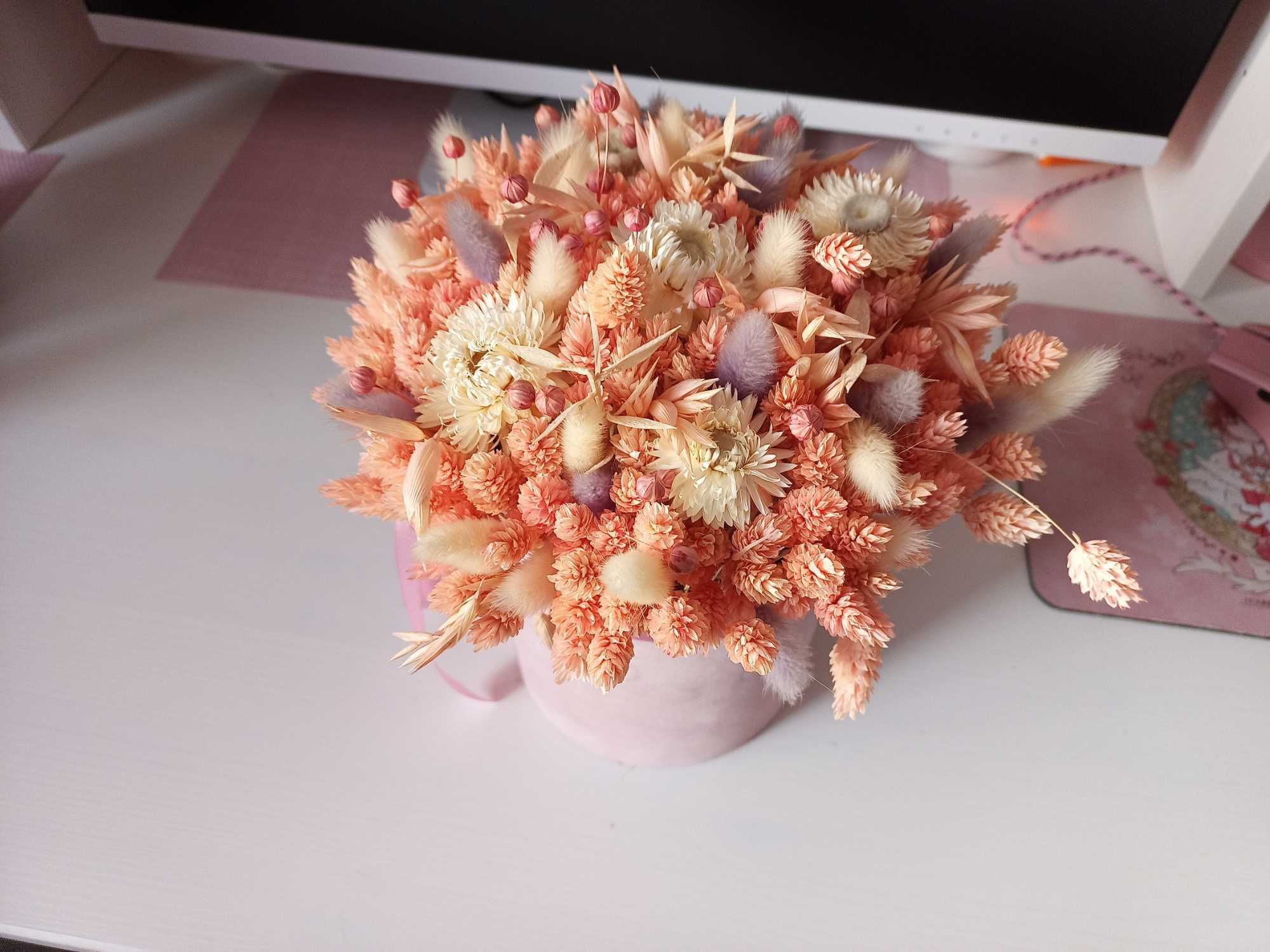 Flower Box Różowo - Pomarańczowy