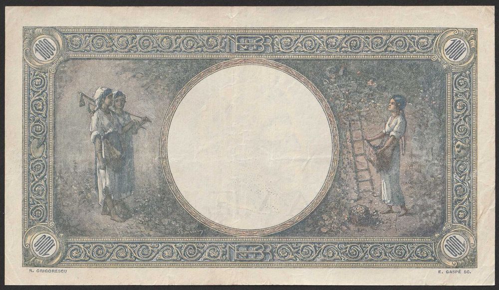 Rumunia 1000 lei 1943 - Y
