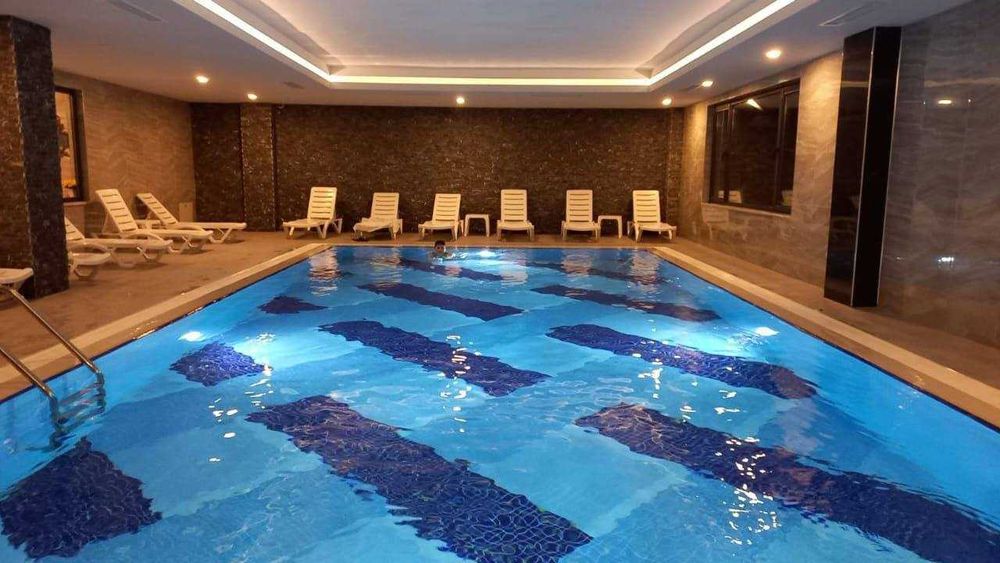 Квартира 55м2 Свой пляж и пирс! В жилом комплексе класса люкс Турция