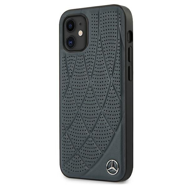 Etui Mercedes-Benz iPhone 12 Mini 5,4" Granatowy Bow Line