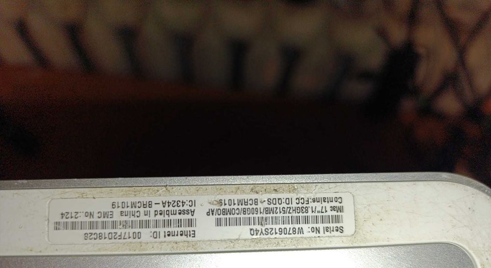 Apple Imac 17 cali sprawne 2 sztuki