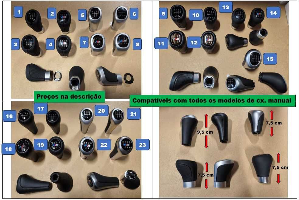 Encaixes Listas ///M grelhas BMW vários modelos