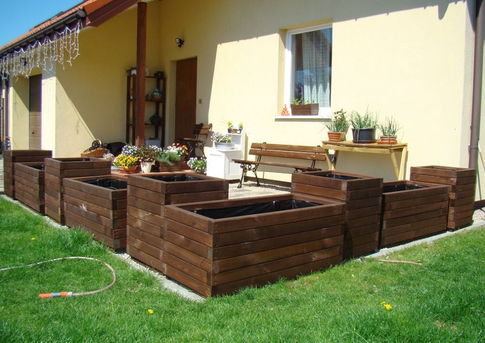 Donice drewniane impregnowane ciśnieniowo ZPD 50x180cm inne wymiary