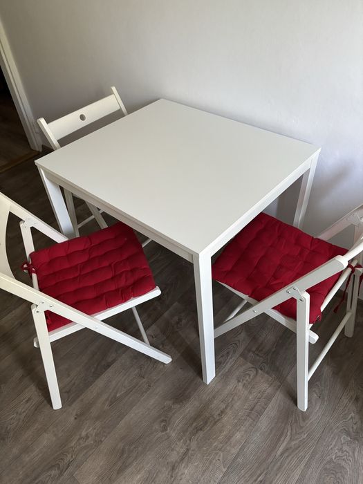 Stół kuchenny rozkladany VANGSTA Ikea +4krzesła