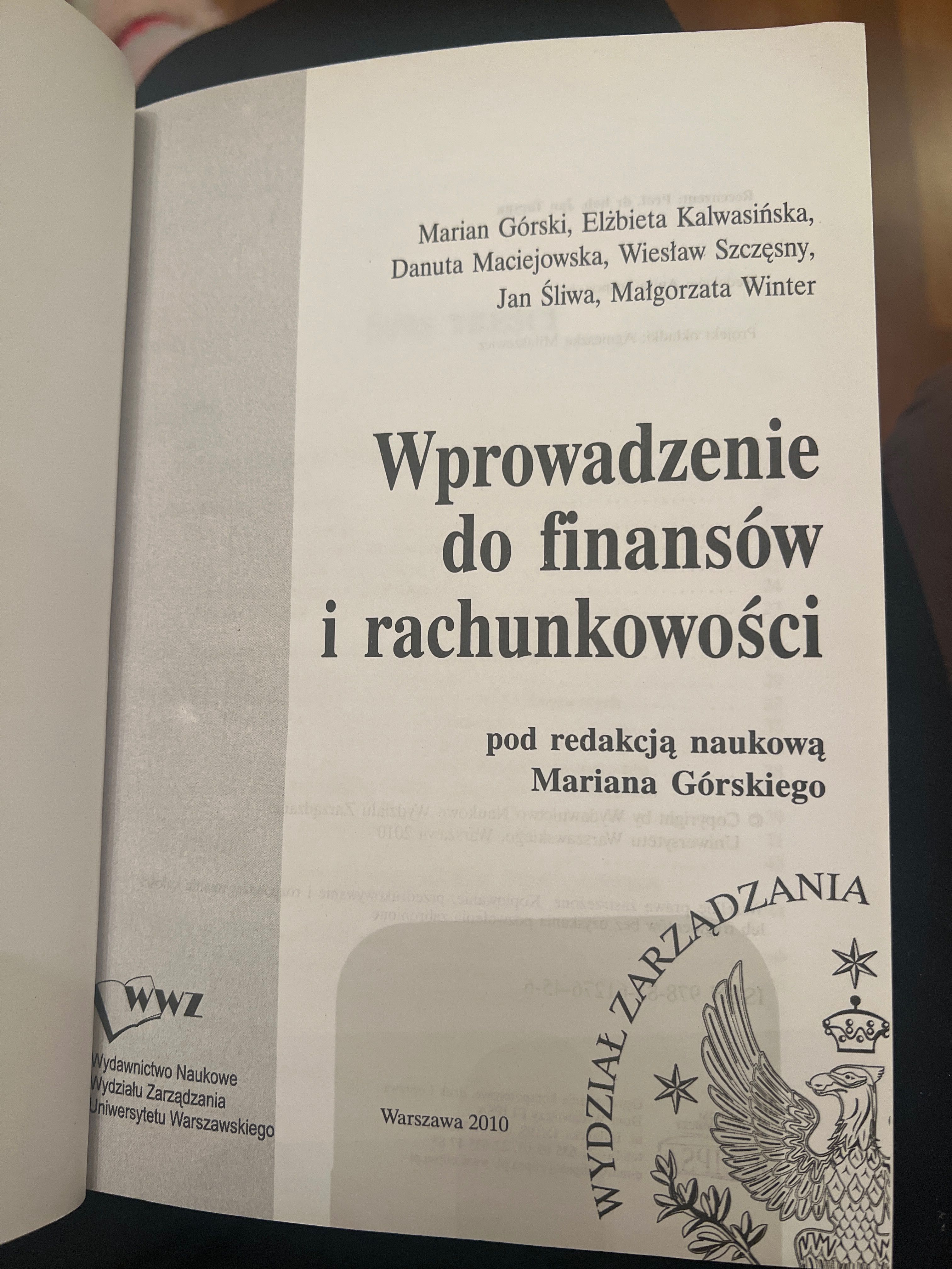 Wprowadzenie do finansów i rachunkowości