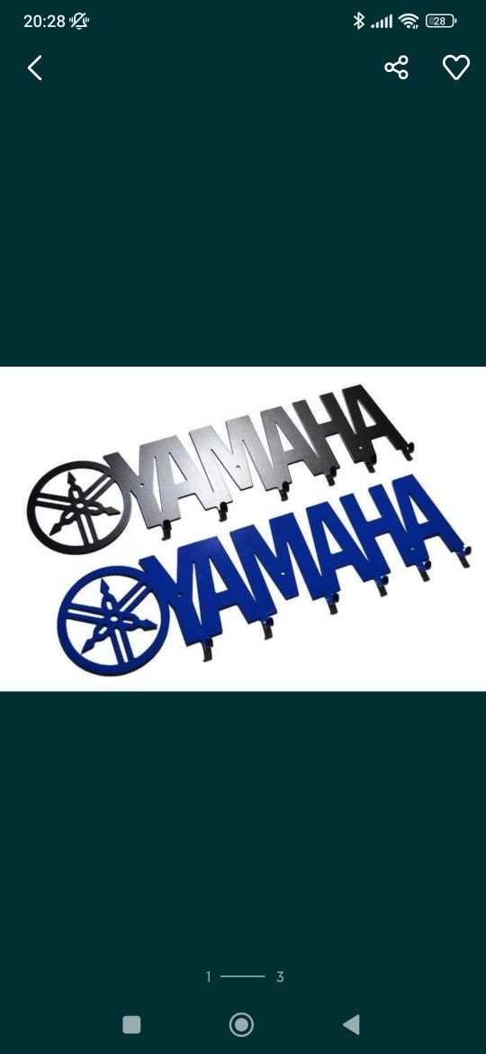 Wieszak Yamaha na ubrania metalowy