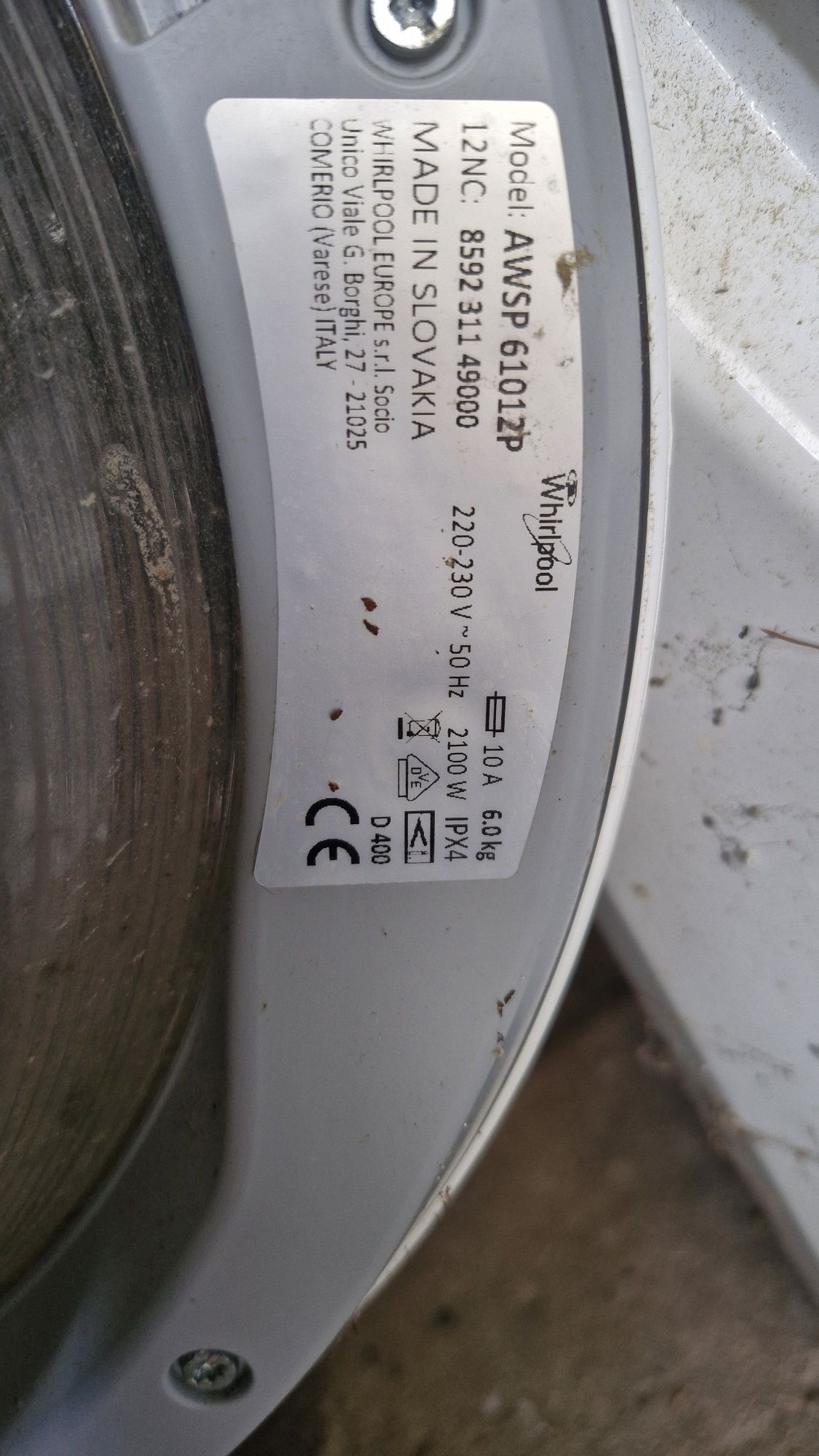 Cześci pralki Whirlpool awsp