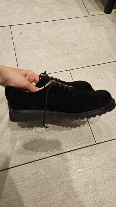 Merle анатомічні туфлі на шнурках р.40 замша