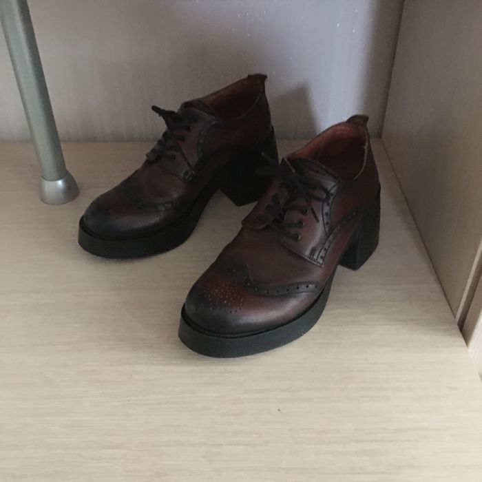 Туфлі жіночі 36 розмір осксфорди жіночі натуральна шкіра