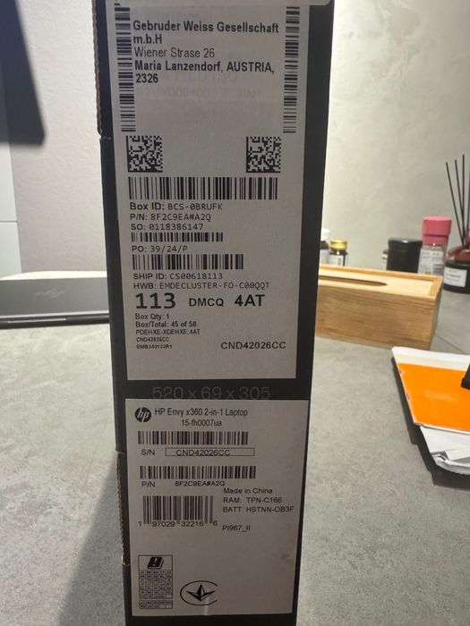 Ноутбук HP Envy *360 2 -in-1 Laptop 15-fh0007ua