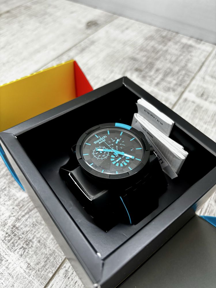 Годинник Swatch checkpoint blue