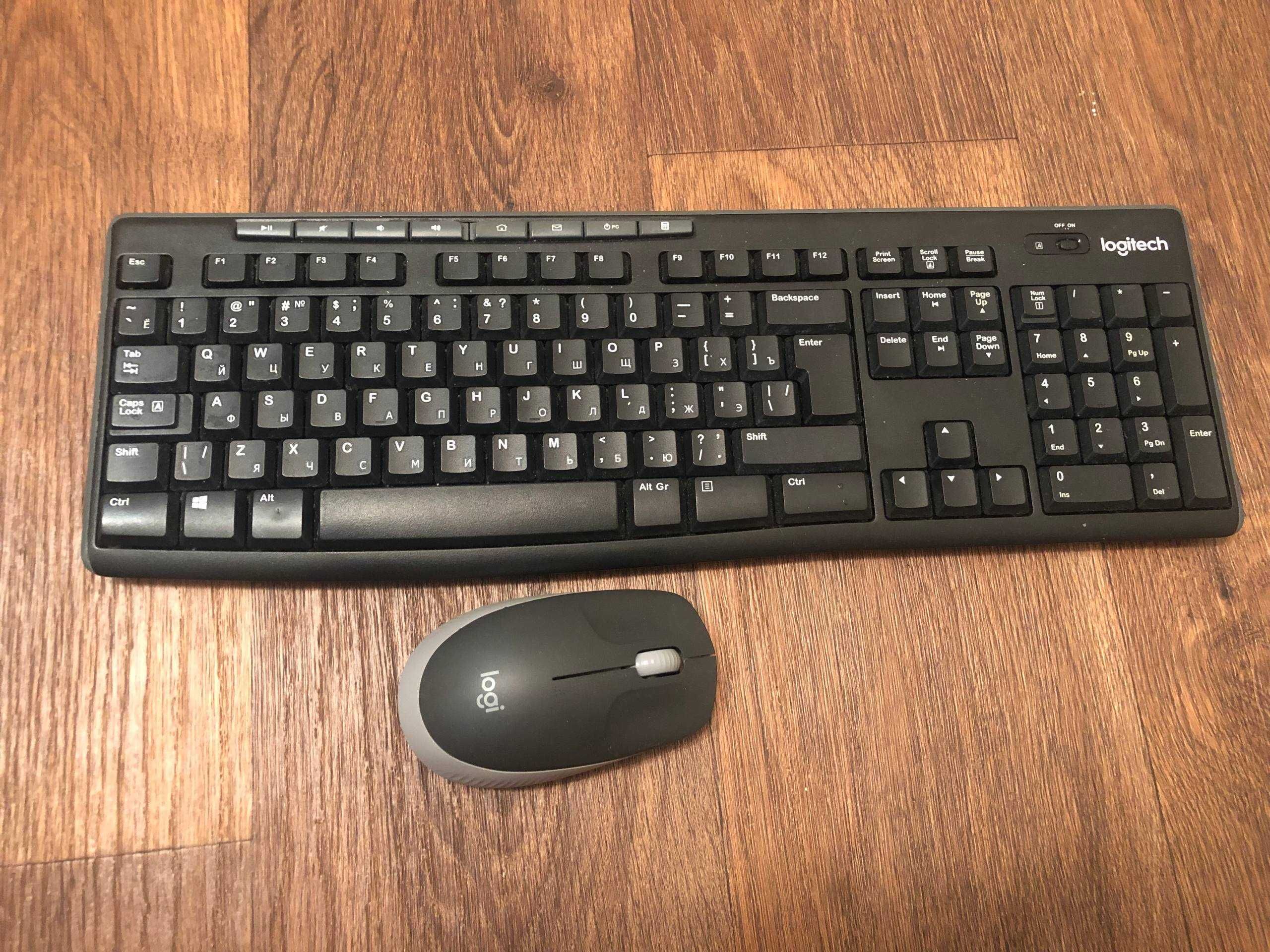 Клавіатура Logitech K270 та Мишка Logitech M190