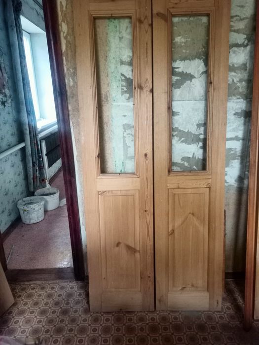 Двері двостулкові дерев'яні