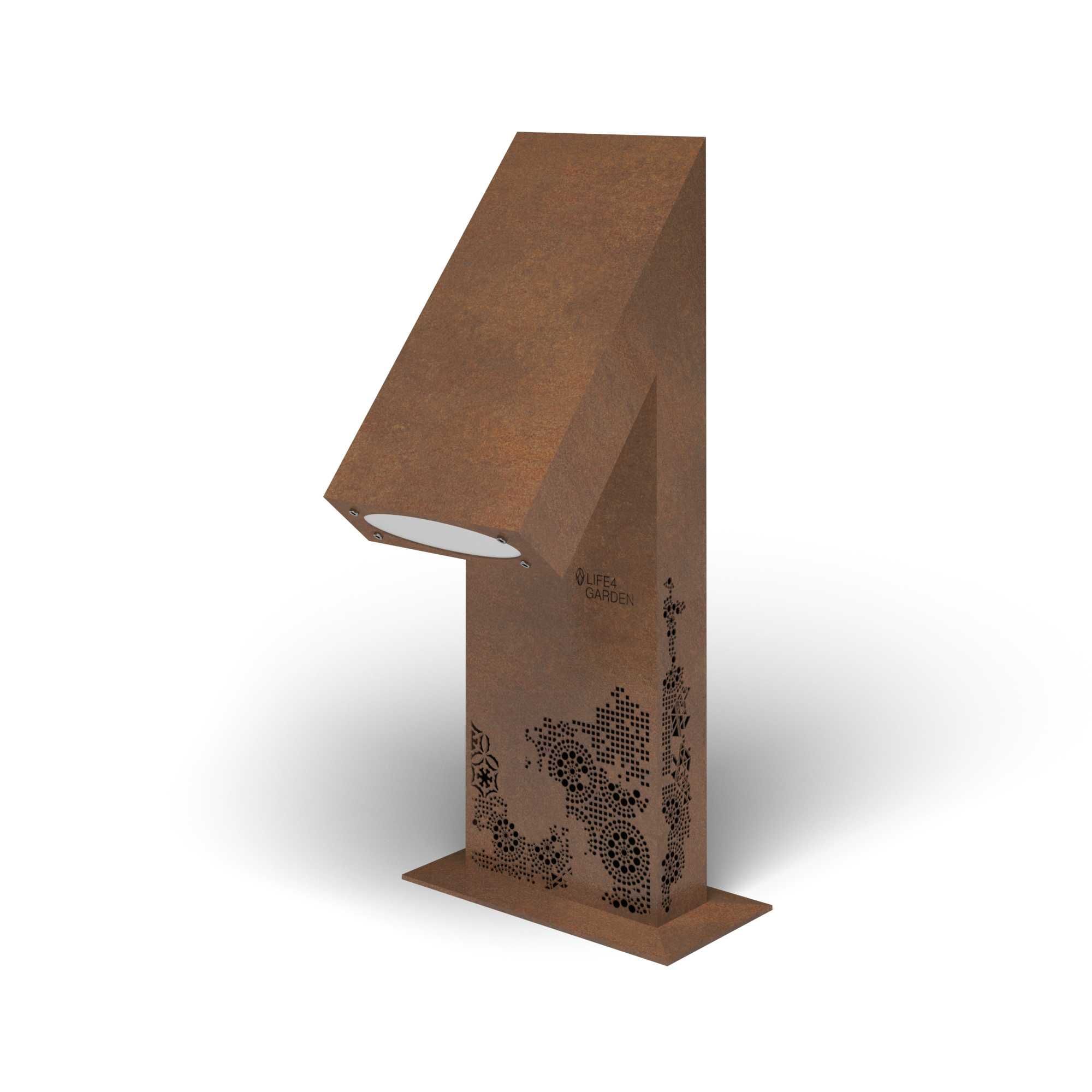 corten -Lampa ogrodowa DESIGN -CORTEN