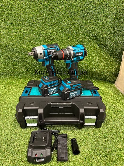 Набір Makita 2в1 (48V, 6AH) безщіт,шуруповерт 485 та гайковерт 850 нют