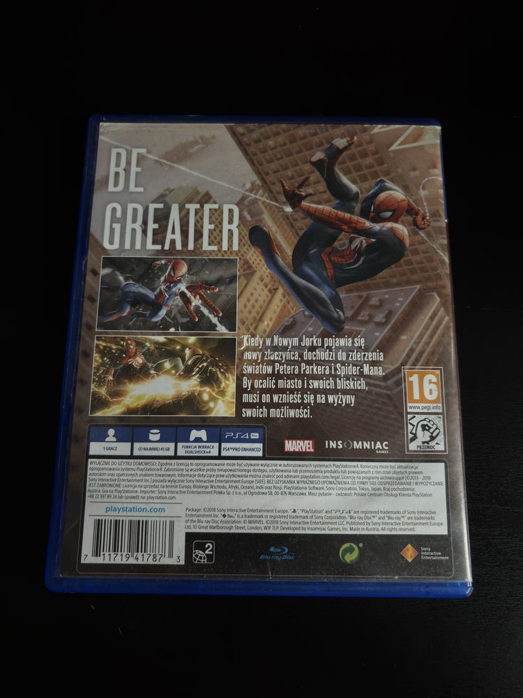 Gra spider-man na konsole ps4