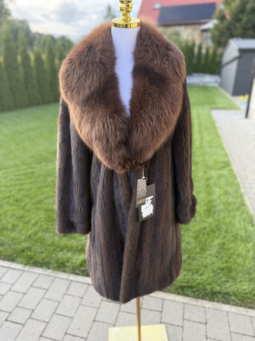 Futro naturalne z norek Braschi Nowe 38 M
