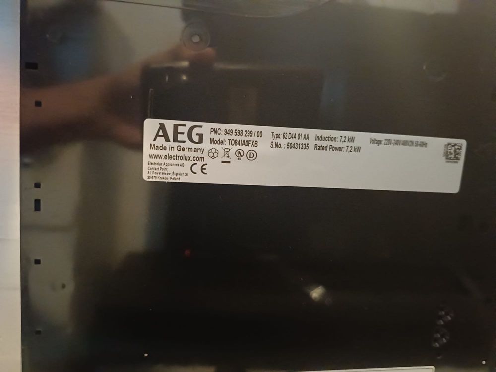 Płyta indukcyjna AEG Nowa