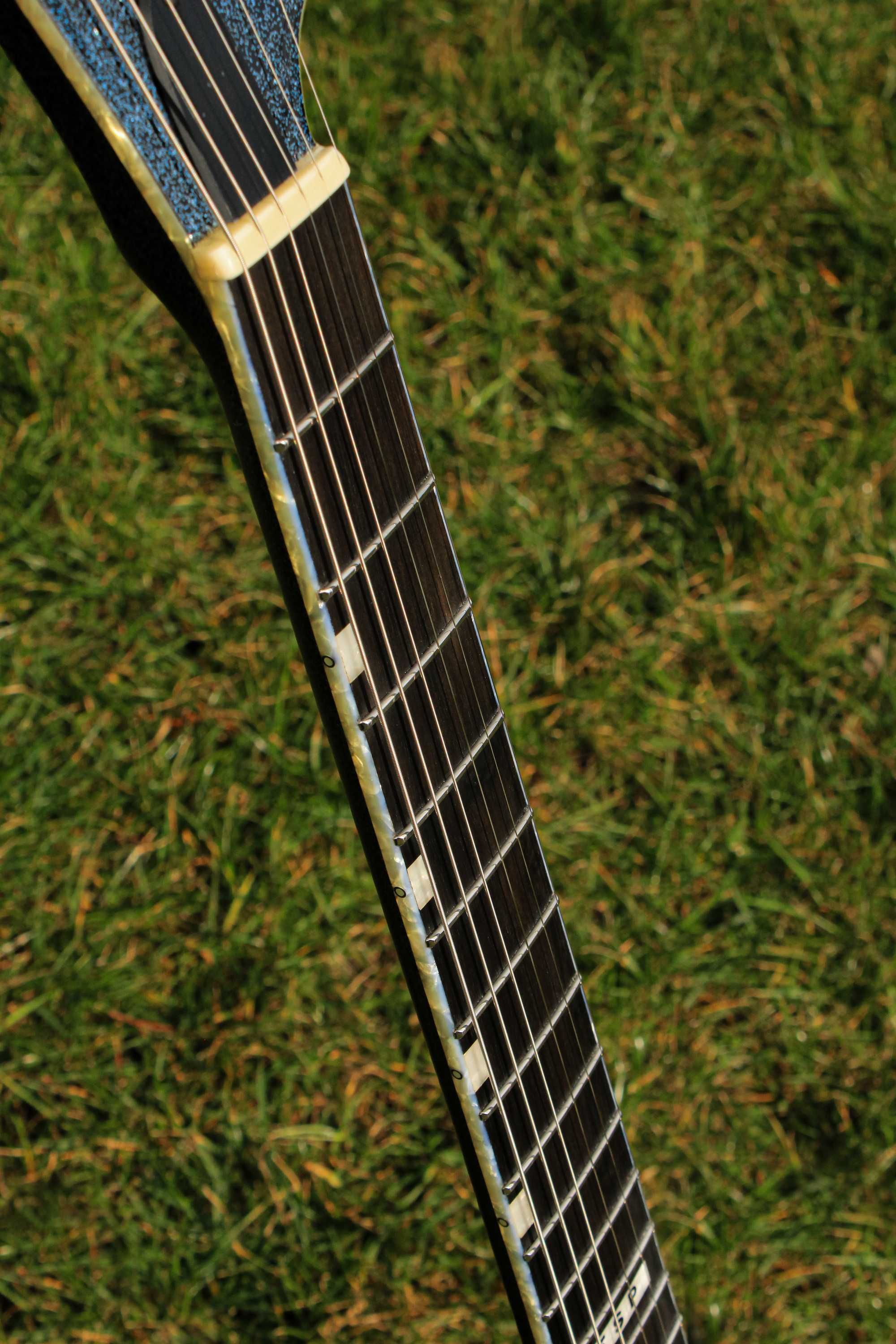 UNIKAT Gitara elektryczna ESP E-II Horizon Amethyst Sparkle –jak nowa!