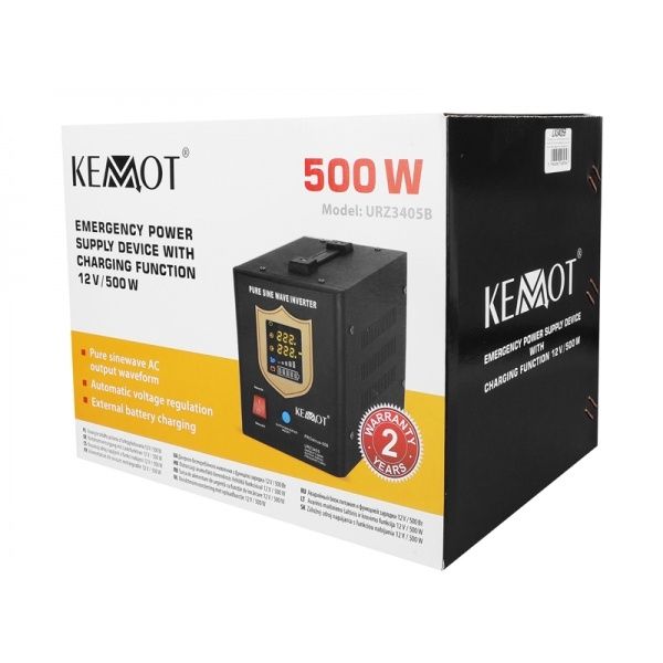 Бесперебойник КЕМОТ URZ3405B PROsinus 800 ,  чистый синус..