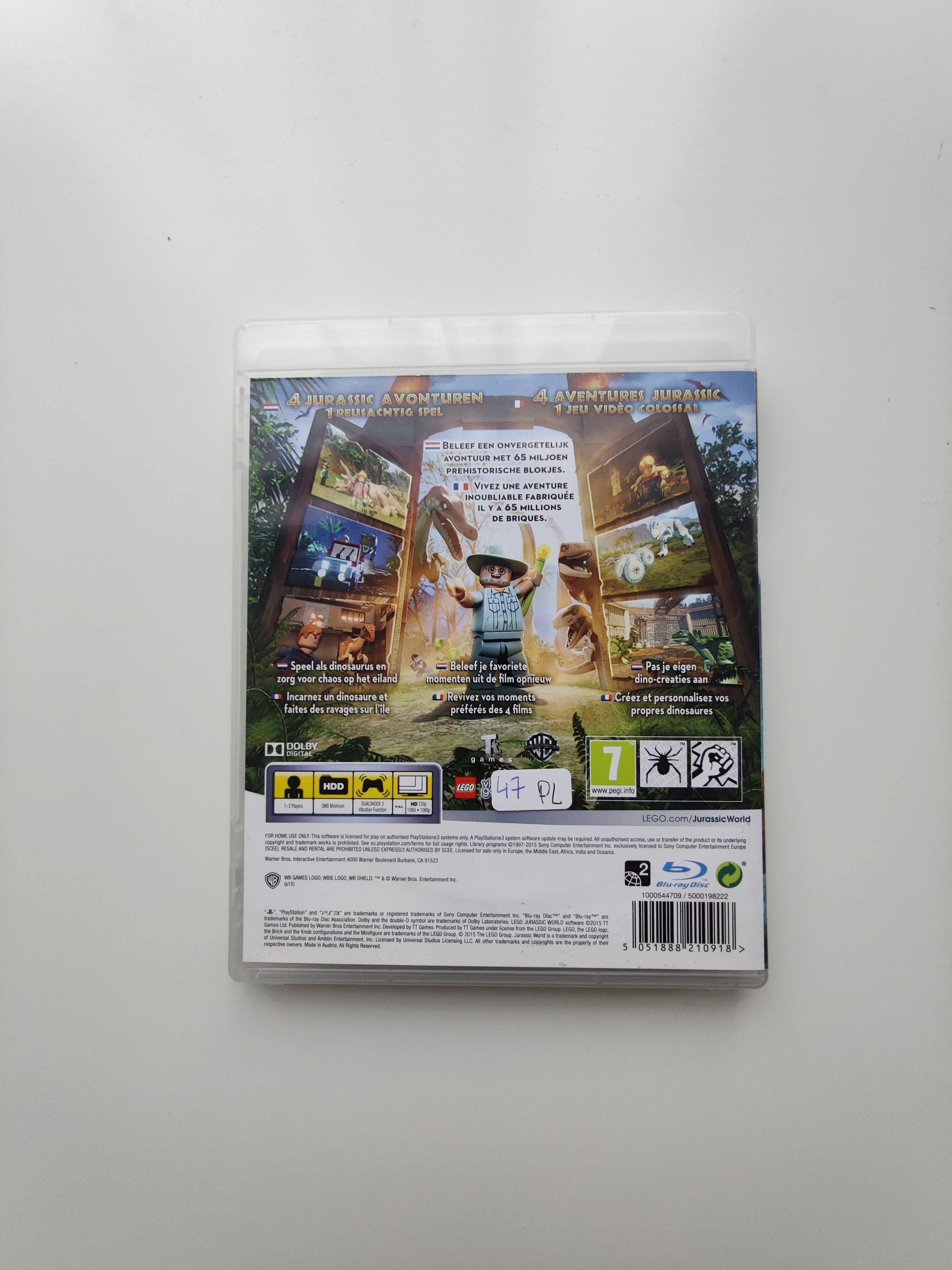 Gra Ps3 / Ps 3 - Lego Jurassic world ( PL )
