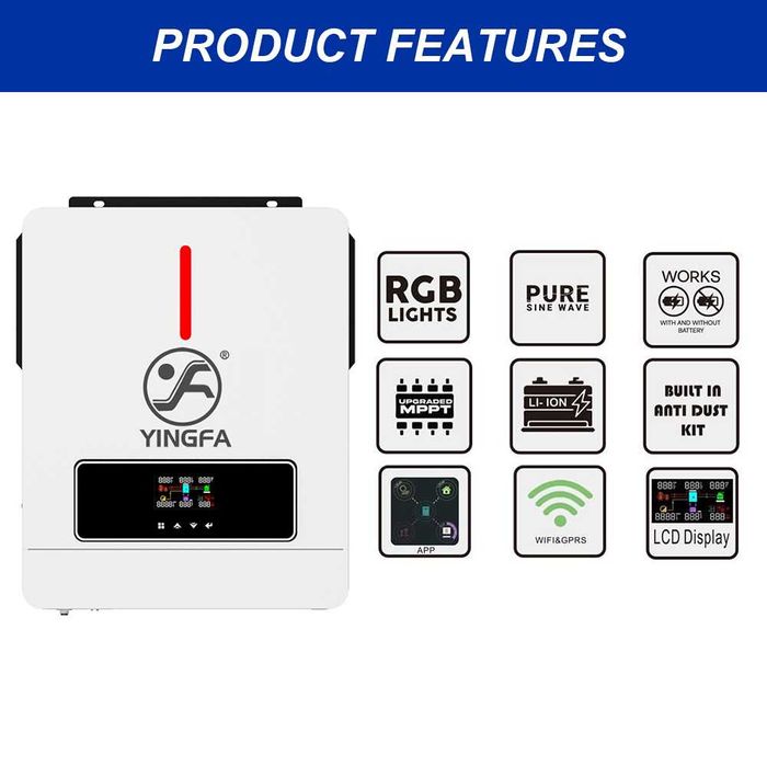 Гібридний інвертор Yingfa YF6.2K-LEL-1F