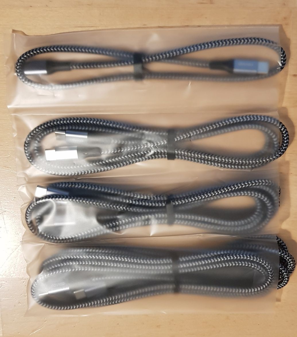 Raviad 4 kabelki usb c na usb c 60W PD 4 SZTUKI