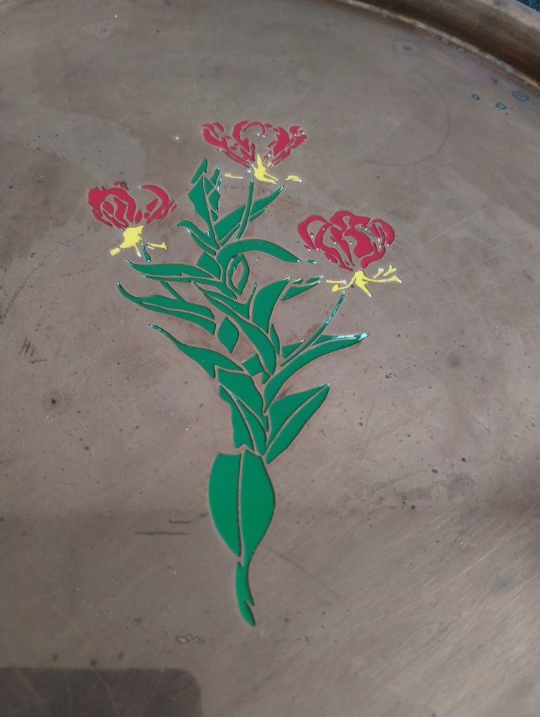 Bandeja de cobre antiga Rodésia anos 60