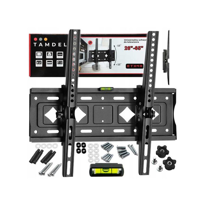 Uchwyt do Telewizora 26-65 cali Wieszak TV Uniwersalny Mocny do 60kg