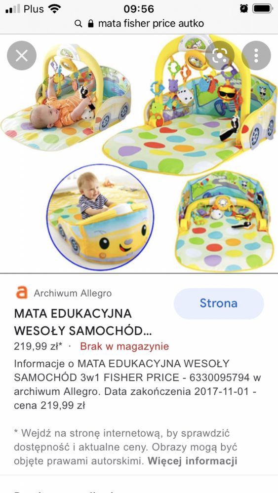 Mata edukacyjna Fisher Price