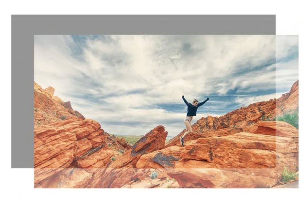 Сірий проекційний екран 84 дюйми з липучками для домашнього кінотеатру