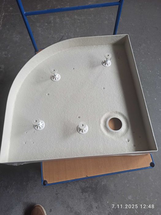 brodzik półokrągły 90x90 Stone kaszmirowy  Doros A Compact