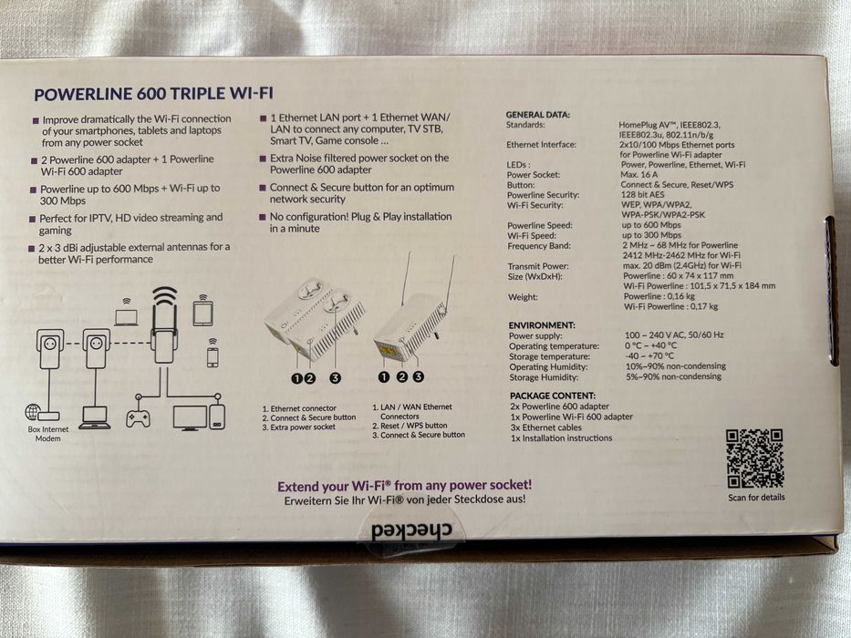 Strong PowerLine 600 Triple WiFi Extenders