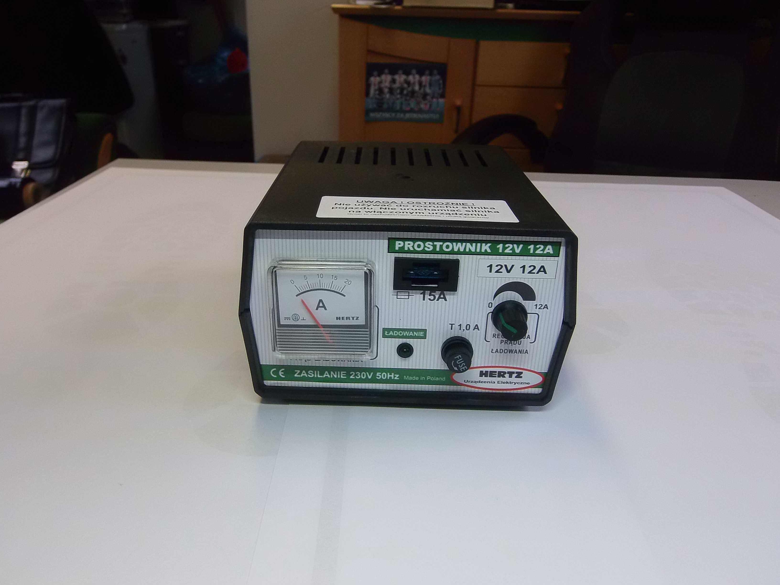 Prostownik Samochodowy HERTZ 12V 12A PRODUKT POLSKI Wysoka Jakość !!!