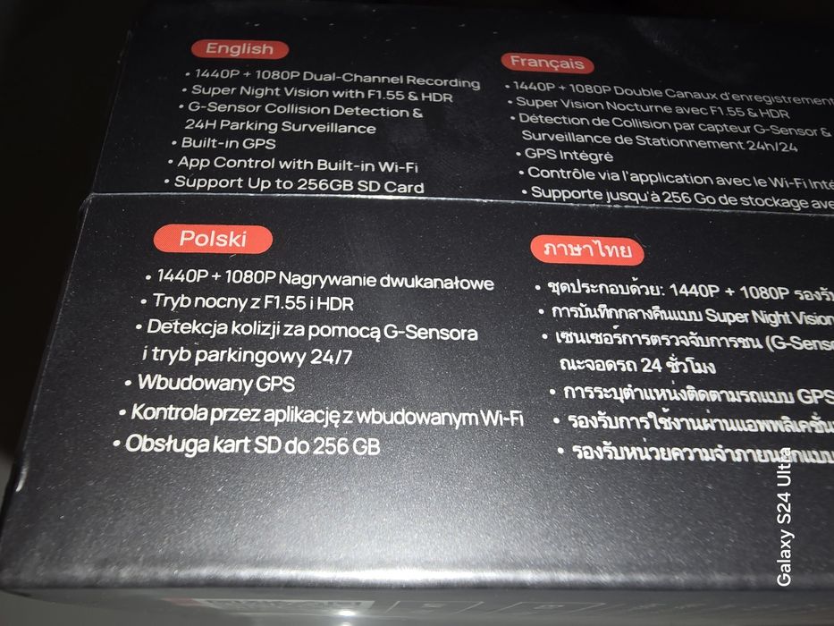 70mai A410 SET 2.5K HDR +Tylna RC21 kamera samochodowa widerejestrator