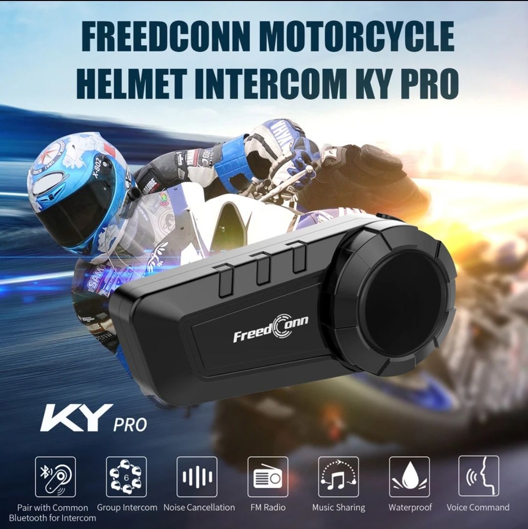 Мотогарнитура Freedconn KY PRO (полный комплект)