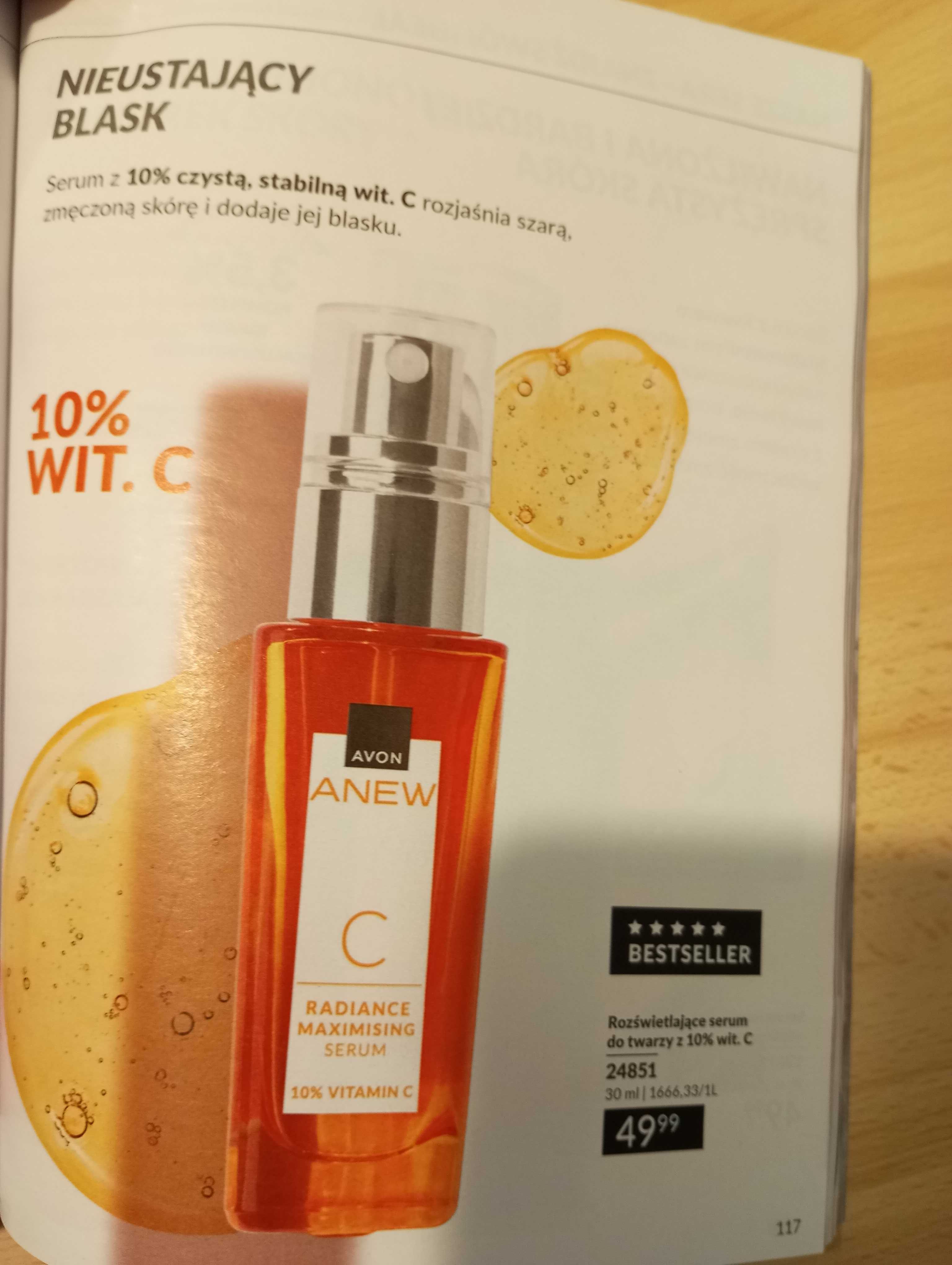 Anew Rozświetlające serum do twarzy z 10% wit.C/30ml