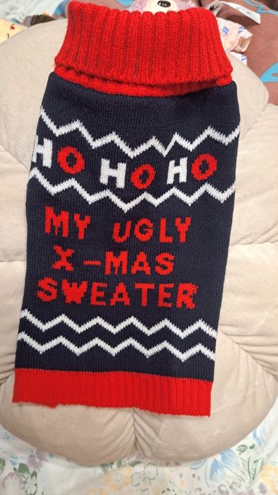 Sweterek świąteczny nowy dla pieska 25cm
