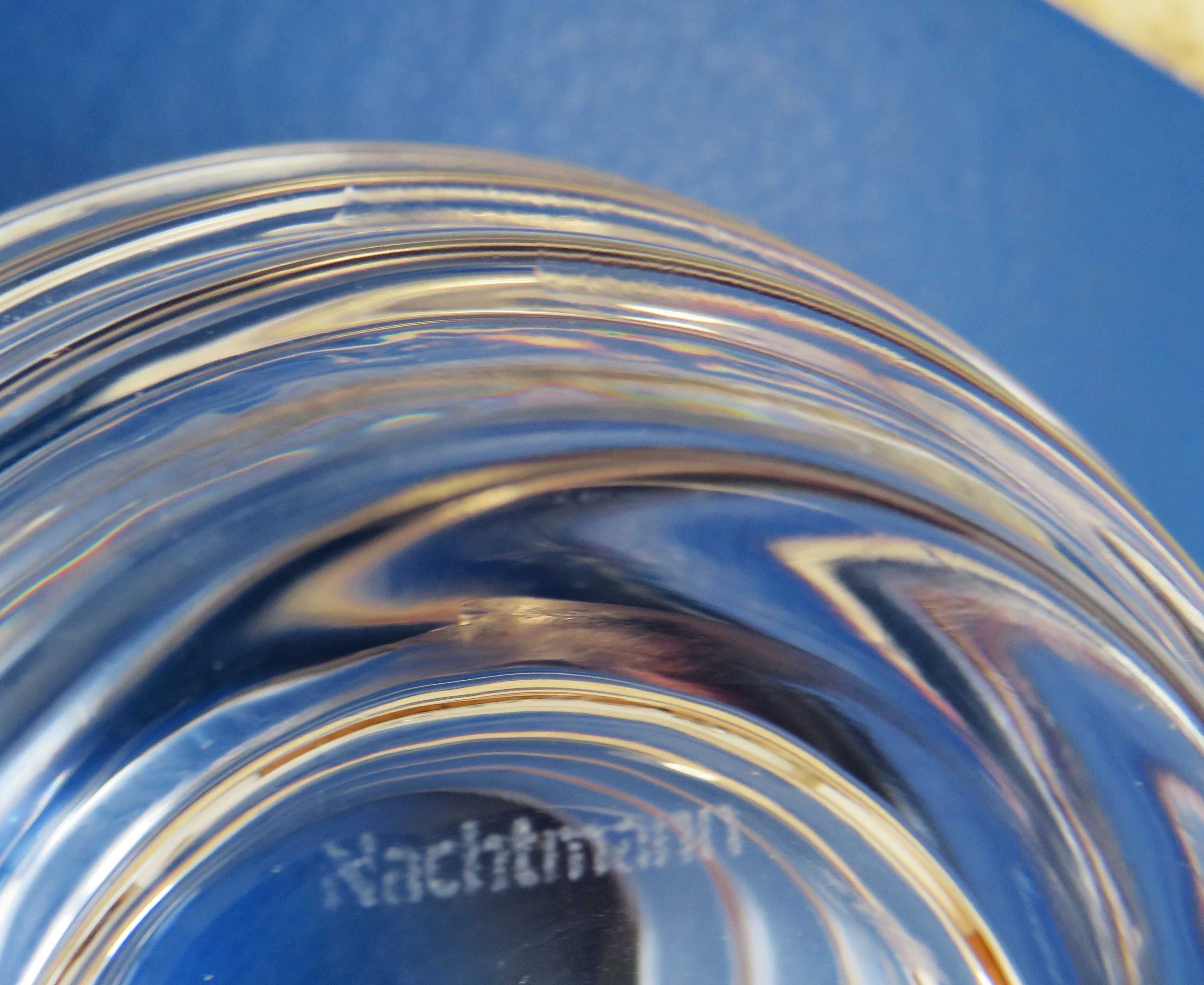 Szklany świecznik  firmy NACHTMANN- sygnowane