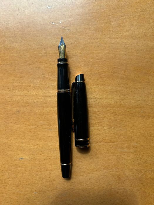 Waterman Paris Expert MKII Fountain Pen Preto e Dourado Fine 1992